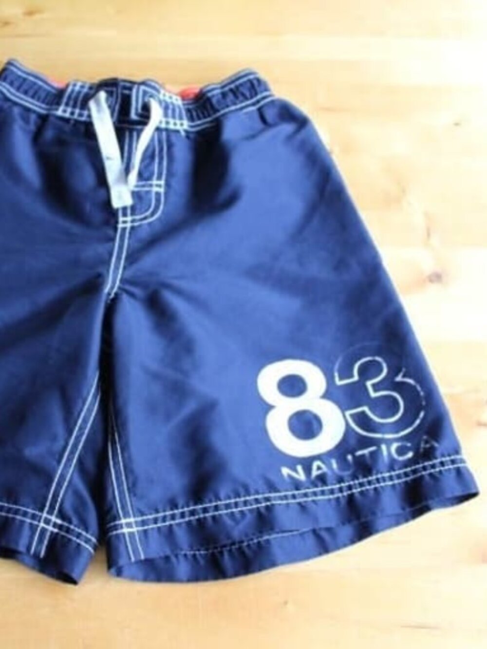 Nautica Size 7X Boys Swim Trunks Shorts Swimsuit Blue